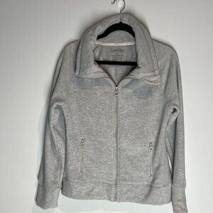 Calvin Klein Gray Zip-Up Jacket